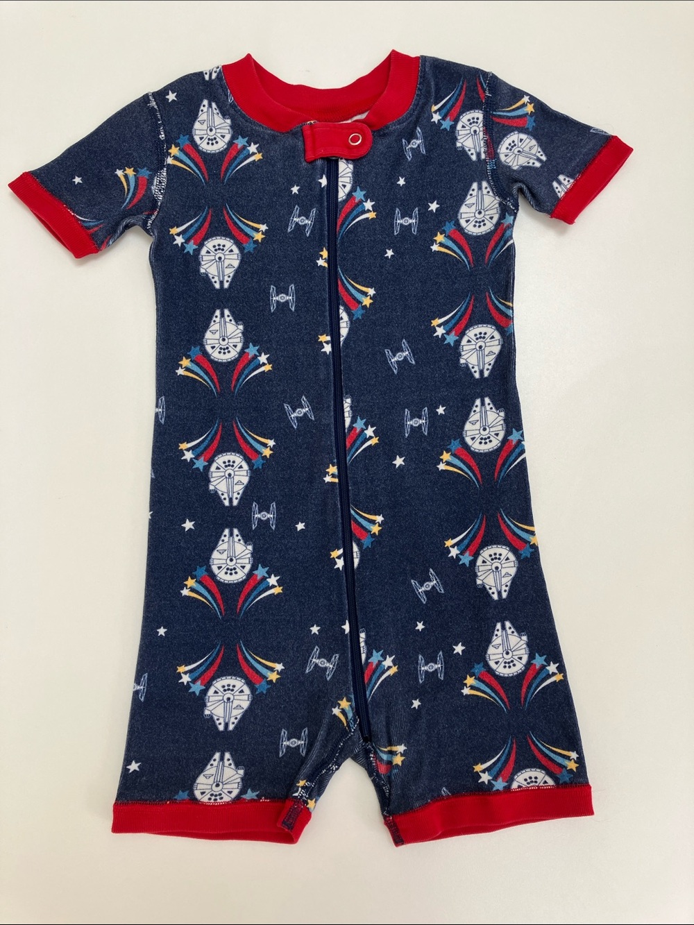 Hanna Andersson Organic Shortie Sleeper (size 90)